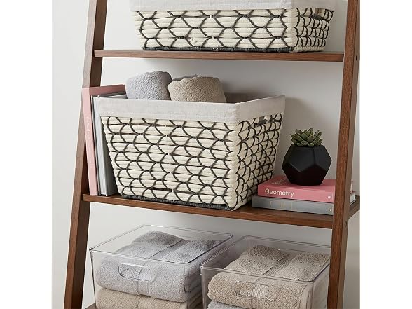 Simplify Large Cotton Rope Woven Tote in White