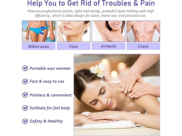 Dr.Pedi Roll on Wax Kit for Hair Removal