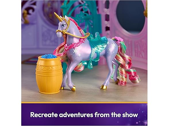 Unicorn Academy, Starglow Light-up Fountain & Stable Playset
