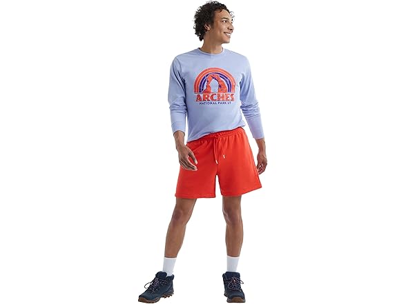 Hanes Mens Explorer Terry Shorts Grey