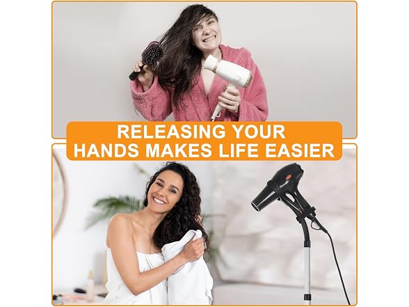 Hair Dryer Stand Hands Free 360-Degree