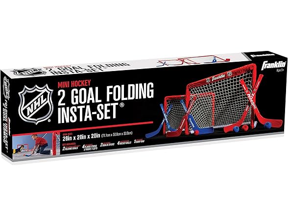 Franklin Sports NHL Mini Hockey Goal Set