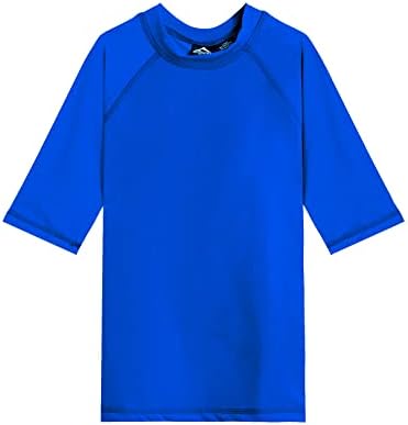 Kanu Surf Big Boys' Fiji UPF 50+ Sun Protective Rashguard, Royal, Small (8)
