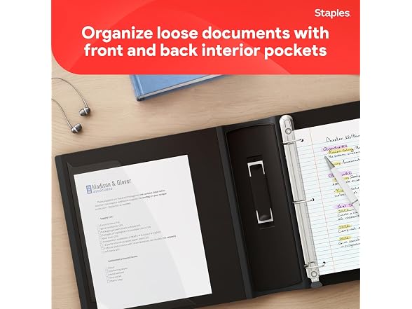 STAPLES Staples Better 3-Inch D-Ring Binder,