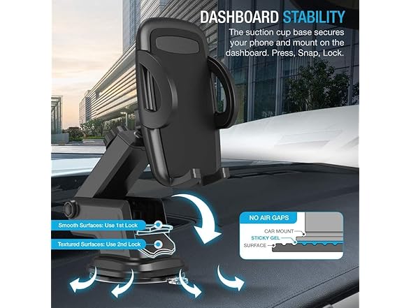 MAXBOOSTPOWER Car Phone Holder Mount for