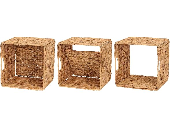 Household Essentials Foldable Wicker Storage Bin 