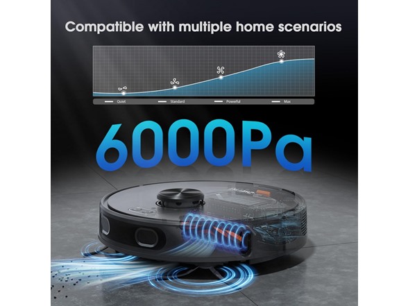 SHELIKI 3-in-1 Robot Vacuum and Mop