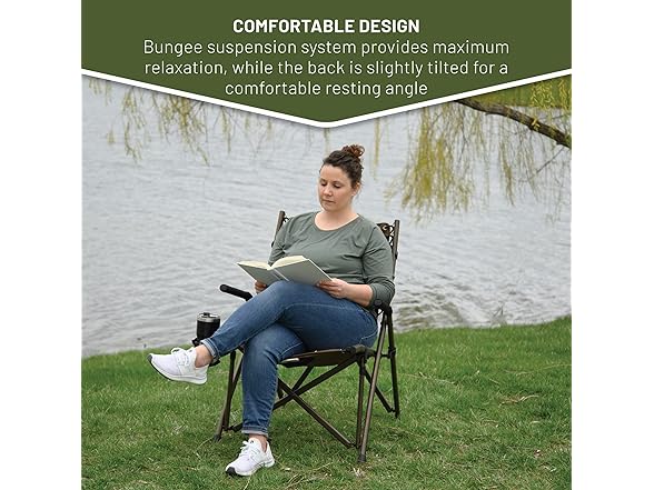 TIMBER RIDGE Bungee Folding Camping Chairs