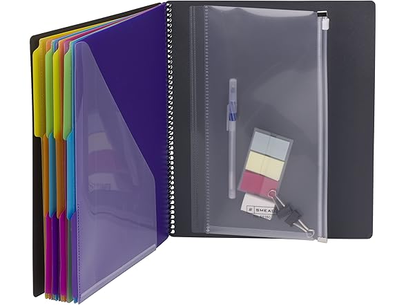 SMEAD 24 Pocket Poly Project Organizer