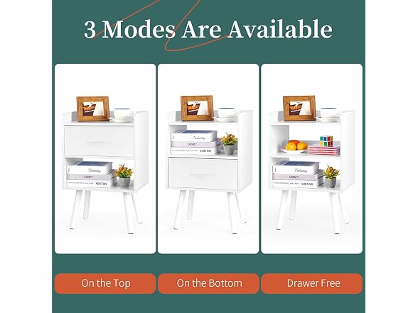 Modern Nightstand with Drawer