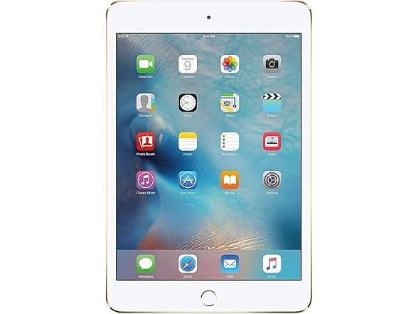 Apple iPad Mini 4 32gb Gold WiFi + Cellular Unlocked (Renewed) (Open Box)