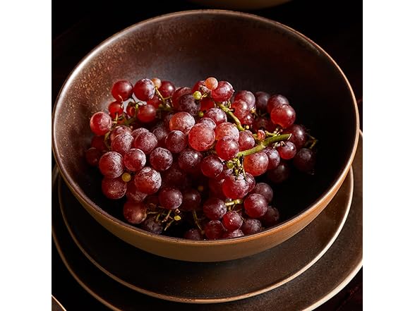 LEMIEUX ET CIE Akita 4-Piece Bowl Set Stoneware Copper