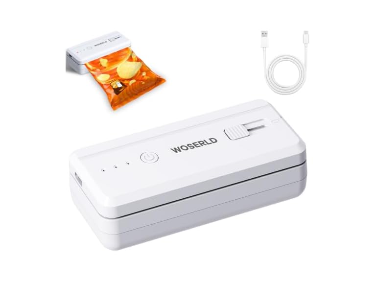 WOSERLD Mini Bag Sealer Rechargeable