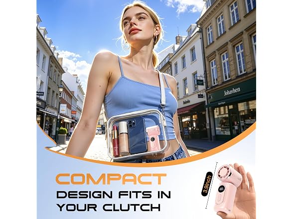 Coolhill Clip-On Mini Fan 3000mAh 5spd