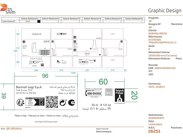 Rocco Bormioli Ypsilon 25070M04 Carafe