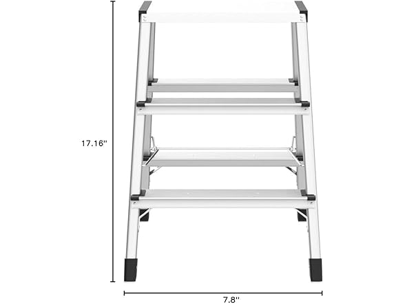Hailo D60 STANDARDLINE Dual Sided 3 Step Ladder