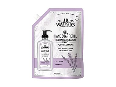 $9.99, Was $13.99, 28% Off! J.R. Watkins Gel Hand Soap Refill, Lavender, 34 Fl Oz. (1 L) dealfomo