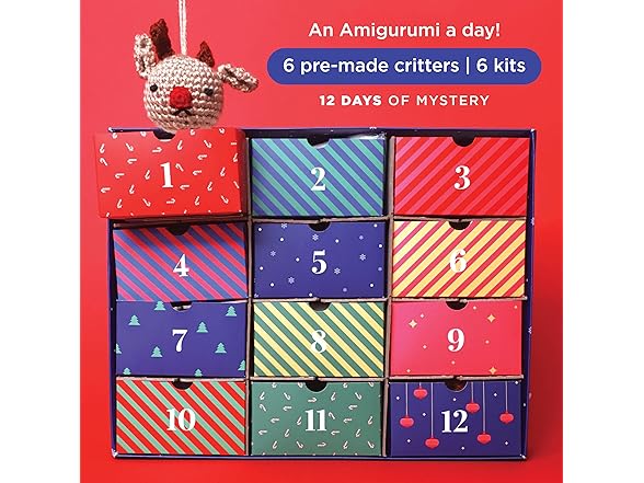 Red Heart Advent Calendar Multi Color Yarn