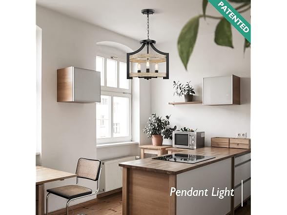 BesLowe Farmhouse Pendant Hanging Light