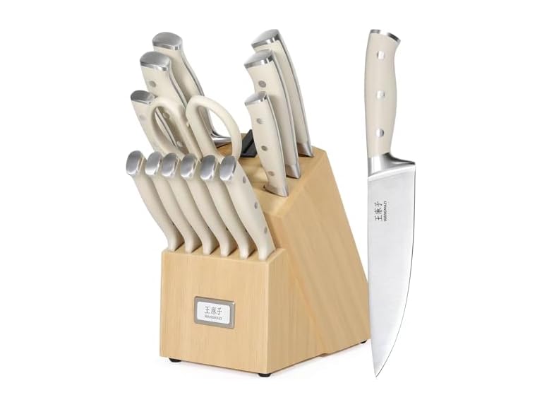 WANGMAZI 15-Pc Knife Block Set