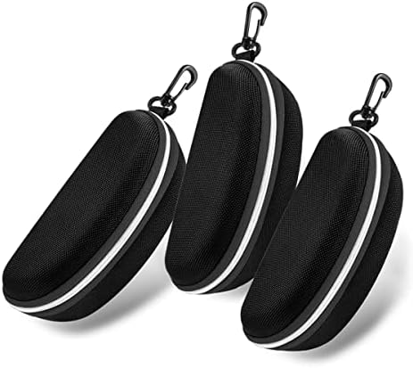 6 pcs Zipper Hard Shell Sunglasses Cases