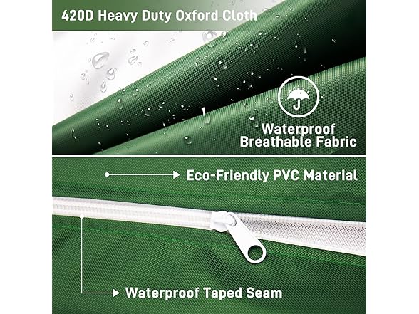 Green Zipper IBC Tote Cover, 275 Gallon