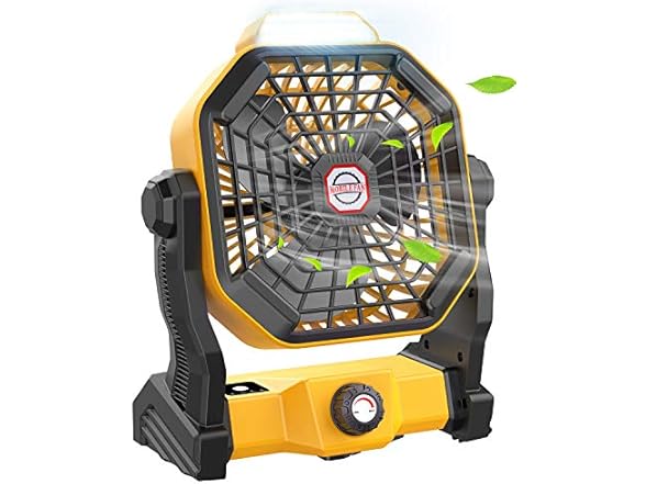 JINLICTE Camping Fan with LED Lantern