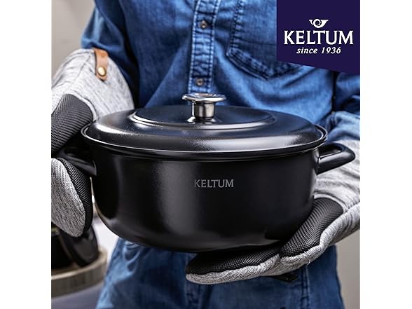 Keltum 3QT Enameled Iron Dutch Oven