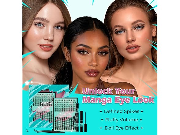 AMZGIRL Manga Lash Clusters Kit