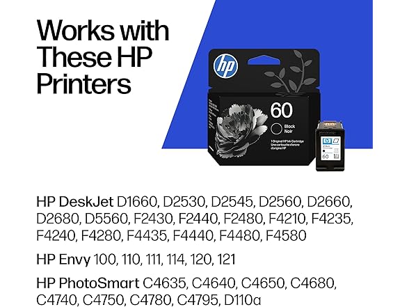 HP 60 Black Ink Cartridge