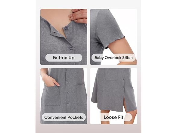 ZOOSIXX Nightgowns for Women