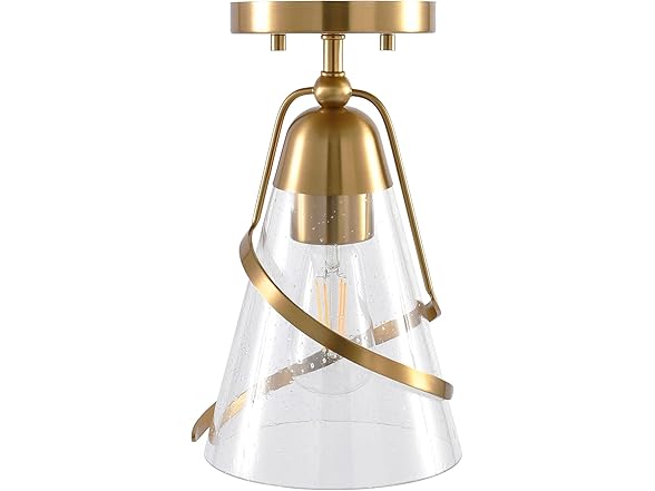 Parrot Uncle C3007 Small Gold Flush Mount Ceiling Light