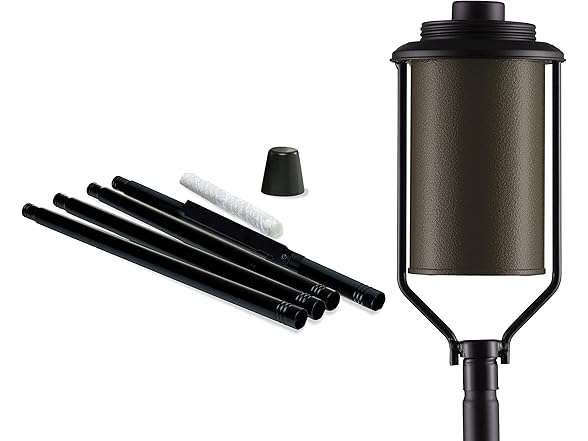 TIKI Easy Install 4-Pack Simply Metal Torches