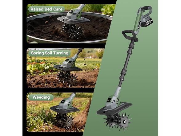 EnduTools Cordless Garden Tiller