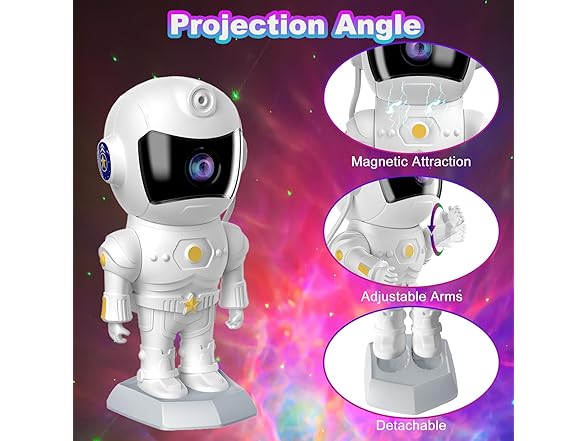 XIAOER Astronaut Galaxy Star LED Projector
