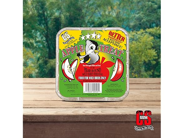 C&S Apple Suet Treat, 11.75 Ounce, 8 Pack