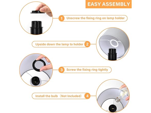 Brightever B0CLTZ64NW Small Beside Table Lamp