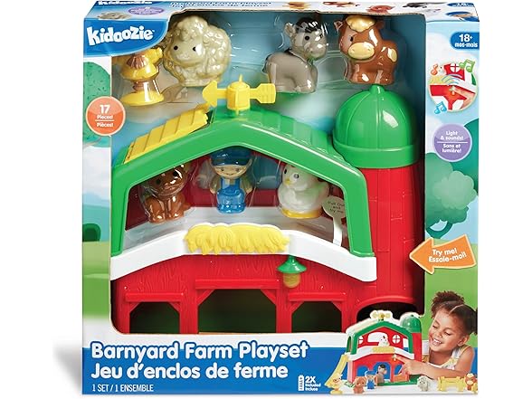 Kidoozie Barnyard Farm Playset