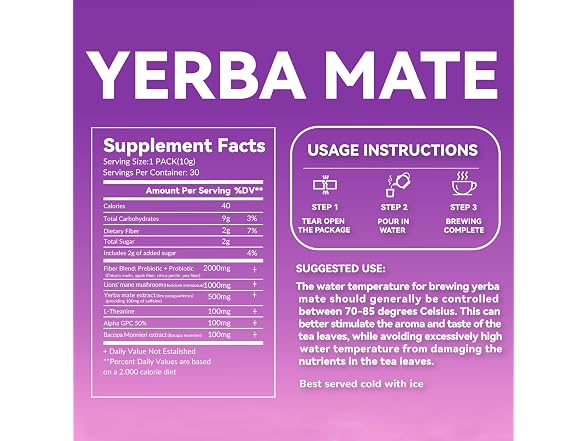 Yerba Mate Instant Tea Powder