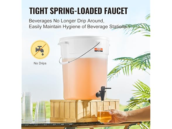 Beverage Dispenser, 5 Gallon Drink Dispensers