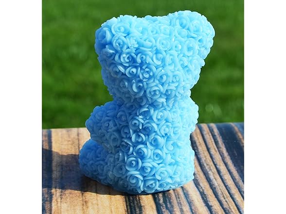 Bear in Roses with a Pearl Heart