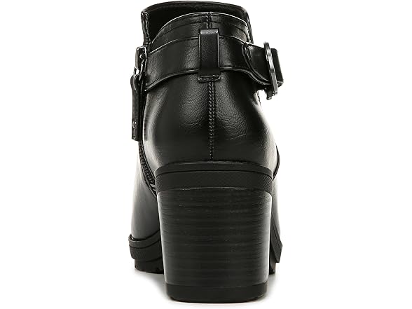 Dr. Scholl's Women's Prue Block Heel Ankle Bootie Ankle Boot Black Smooth 10 M