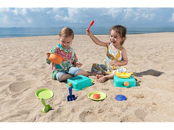 Hape Sandy Beach Cooking Play Set Toy