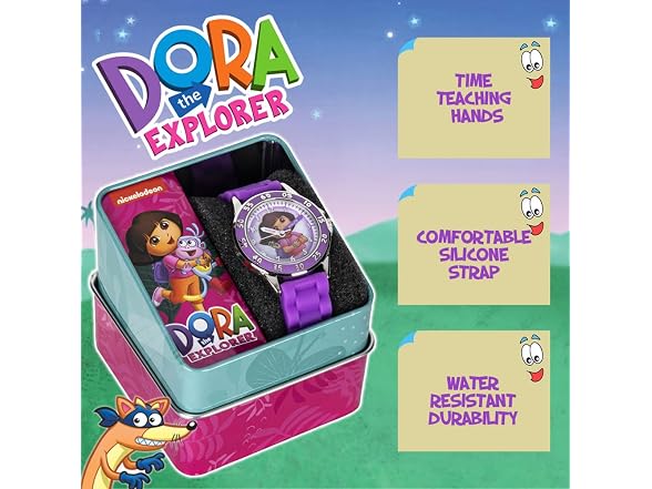 Accutime Dora the Explorer Girls Analog Watch