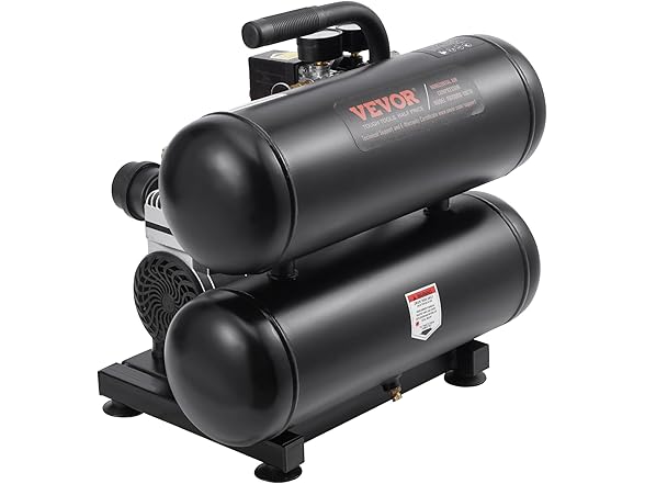 VEVOR Air Compressor, 4.6 Gallon Steel Tank