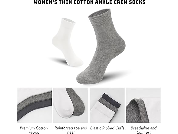 Sakusock Women's Ankle Socks 5 Pairs (3-5)