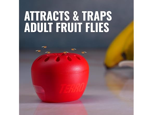 TERRO GAR-02 TERRO Fruit Fly Trap 4-Pack