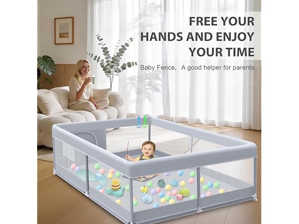XVISHX 50x50" Baby Playpen