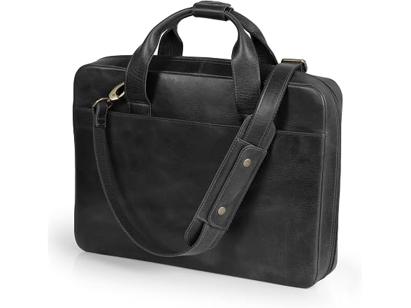 Londo Genuine Leather Organizer Satchel