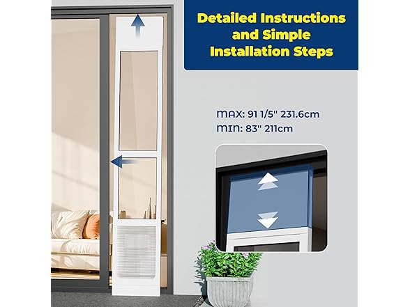 Large Dog Door for Sliding Glass Doors